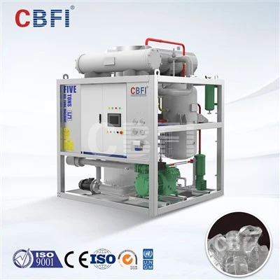 CBFI 5T tüplü buz yapıcı, yüksek-verimli, tam otomatik ticari buz yapma ekipmanı